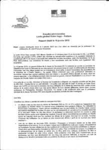 Rapport enquête administrative 19 janvier 2015