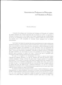 Lettre ouverte Association des Professeurs de Philosophie de l’Académie de Poitiers au recteur 31 mars 2015